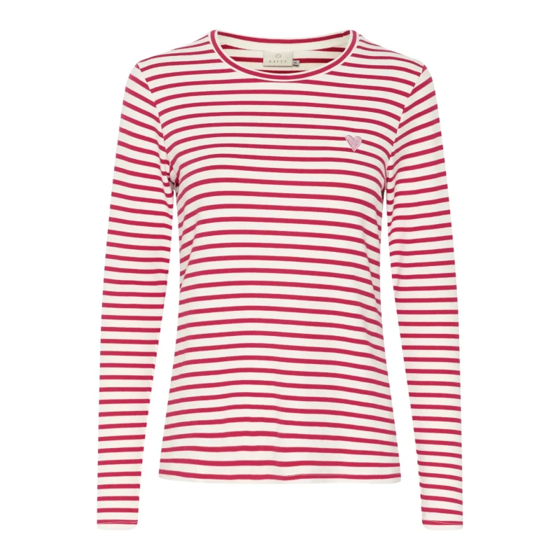Image of Kaffe Womens long sleeve T-Shirt KAFFE Liddy Rouge Female M