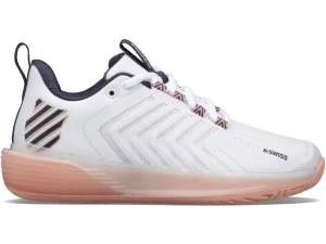 Image of 96988-172-M WOMENS ULTRASHOT 3 WHITE/PEACH NECTAR/GRAYSTONE - Womens 4