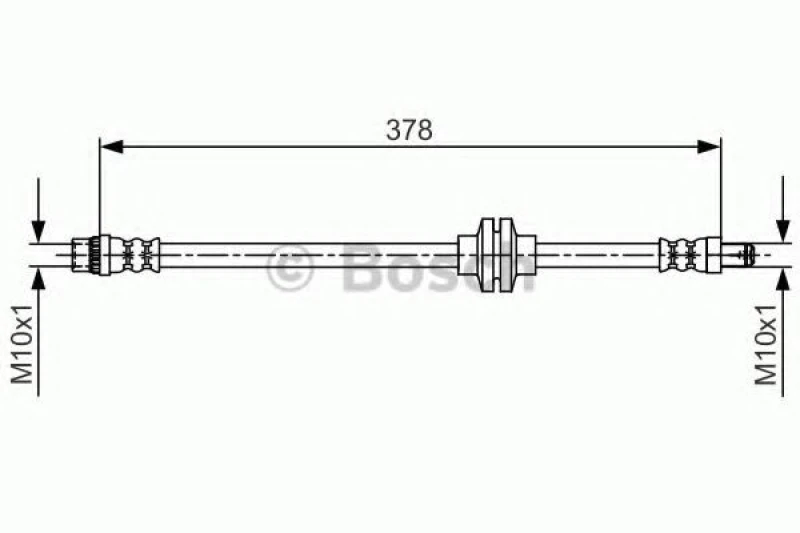 Image of Bosch 1 987 481 707 Brake Hose Brake Hose (83)
