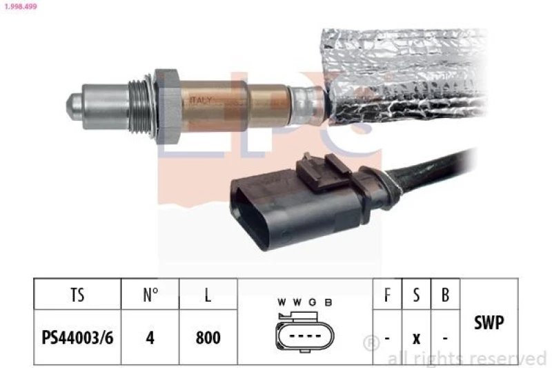 Image of EPS Lambda sensor EPS 1.998.499