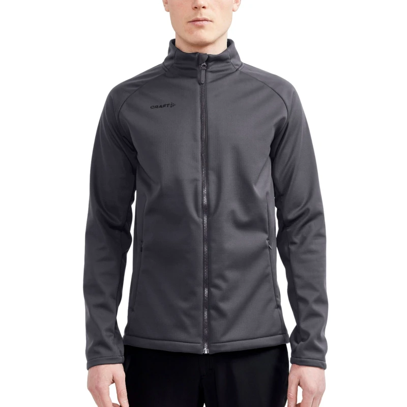 Image of Craft CRAFT Men Core Explore Soft Shell Jacket in Dark Grey Size: Small Dark Grey S Male 5063377076608