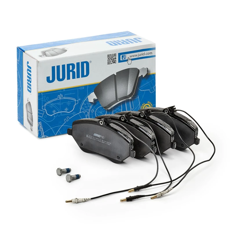 Image of JURID 573131J Brake pad set incl. wear warning contact, with accessories Brake Pad Set,disc brake (402)