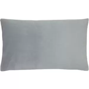 image of Sunningdale Velvet Rectangular Cushion Platinum