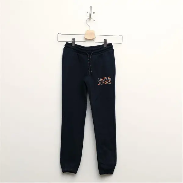 Image of Jack and Jones Miles Gordon Jog Pant Closed Hem Fleece Jogging Bottoms 5-6 Blue 30601018155