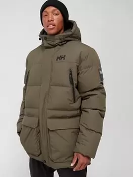 Image of Helly Hansen Reine Puffy Jacket - Khaki, Size L, Men