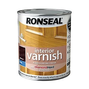 Ronseal Interior Varnish - Satin Walnut 750ml