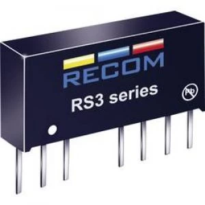 image of RECOM RS3 0505D RS3 0505D 3W DCDC Converter RS3 0505D 4.5 9 Vdc 5 Vdc 300 mA 3 W