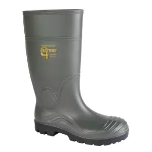 Image of Grafters Womens PVC Safety Waterproof Boot (8 UK) (Green)