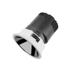 Image of Integral Accentpro LED Downlight 12 Deg Beam 120mm Cutout 30 Deg Tiltable 355 Deg Rotatable 25W 1725LM 66LM/W 3000K Silver Round