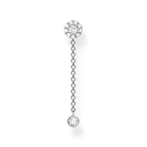 Image of THOMAS SABO Silver Single Ear Stud with Zirconia Earring Pendant