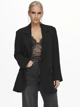 image of Only Oversized Blazer - Black, Size 36, Women