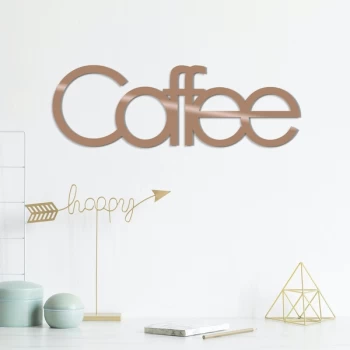 Image of Coffee - Copper Copper Decorative Metal Wall Accessory