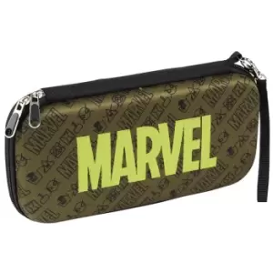 image of Marvel Logo Nintendo Switch Carry Case - Khaki Green