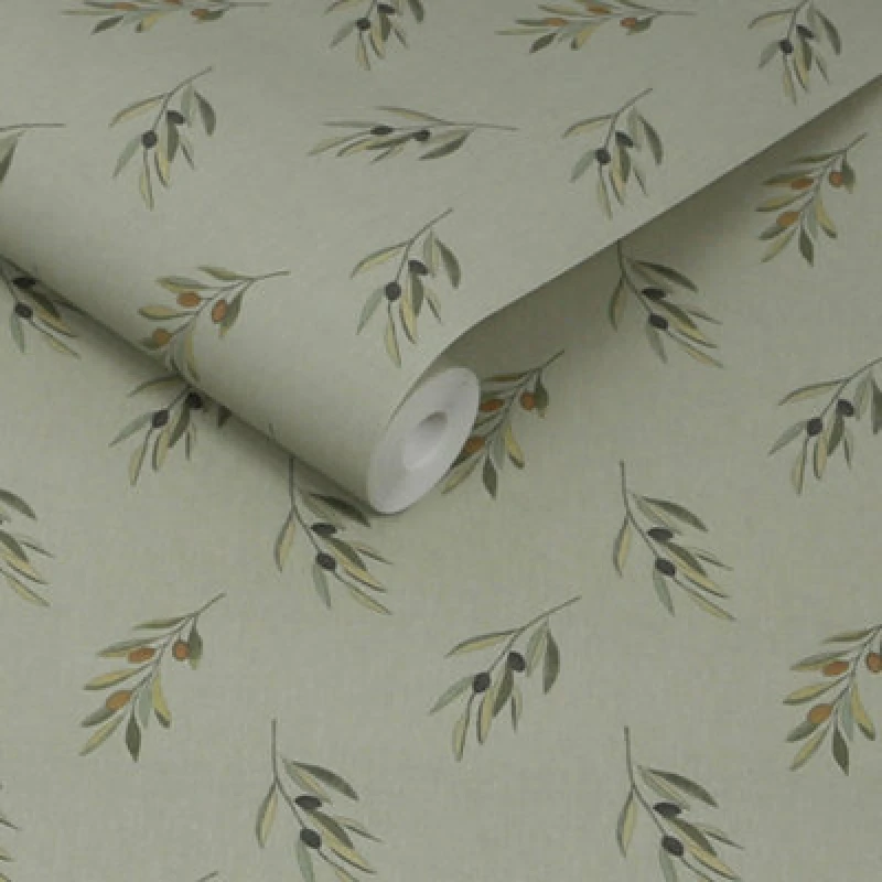 Image of Sophie Allport Olive Branch Greenhouse Wallpaper