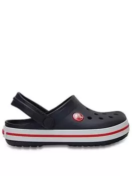 Image of Crocs Crocband Clog Kids Sandal, Navy, Size 11 Younger