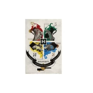 Image of Harry Potter Poster Animal Crest 103