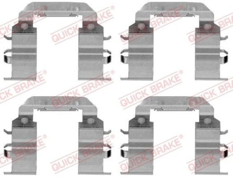 Image of QUICK BRAKE Brake pad fitting kit QUICK BRAKE 109-1782