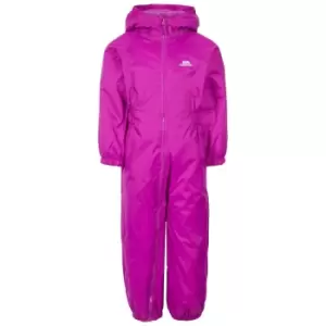 Image of Trespass Kids Unisex Dripdrop Padded Waterproof Rain Suit (2/3 Years) (Purple Orchid)