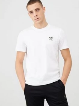 Image of Adidas Originals Camo Logo Essential T-Shirt - White