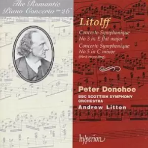 image of Concertos Symphonies Nos 3 and 5 Bbc Scot Symp Litton by Henry Litolff CD Album