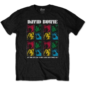 Image of David Bowie - Kit Kat Klub Unisex Large T-Shirt - Black