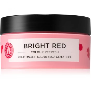 image of Maria Nila Colour Refresh Bright Red Gentle Nourishing Mask without Permanent Color Pigments Lasts For 4 - 10 Washes 0.66 100ml