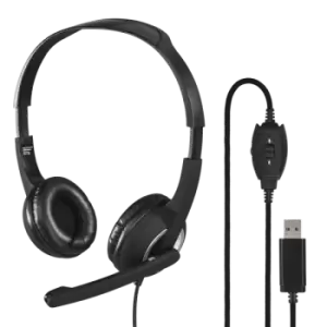 Image of Hama HS-USB250 PC Office Headset Stereo Black