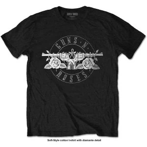 Image of Guns N' Roses - Circle Logo Mens Large T-Shirt - Black