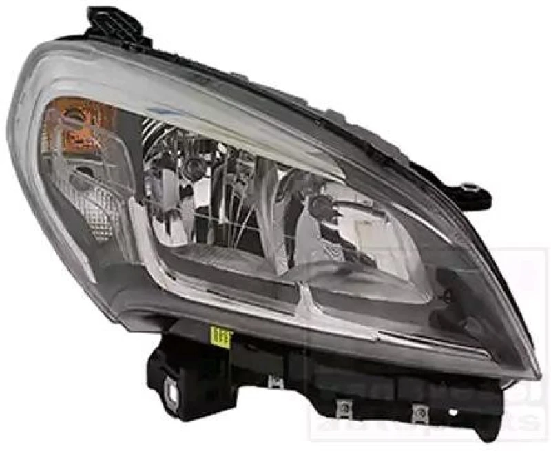 Image of VAN WEZEL 1639962M Headlights H7/H7, Right, with motor for headlamp levelling Headlight (259)