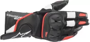 image of Alpinestars SP-2 V3 Motorcycle Gloves, black-white-red, Size 2XL, black-white-red, Size 2XL