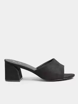 Image of Yours Cut Out Block Heel - Black, Size Eee, Women