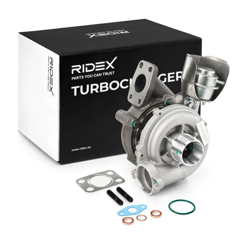 Image of RIDEX 2234C11950 Turbocharger with fastening/mounting material Charger,charging system (2234)