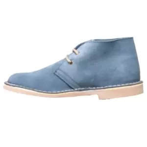 Image of Roamers Womens/Ladies Real Suede Unlined Desert Boots (5 UK) (Denim Blue)