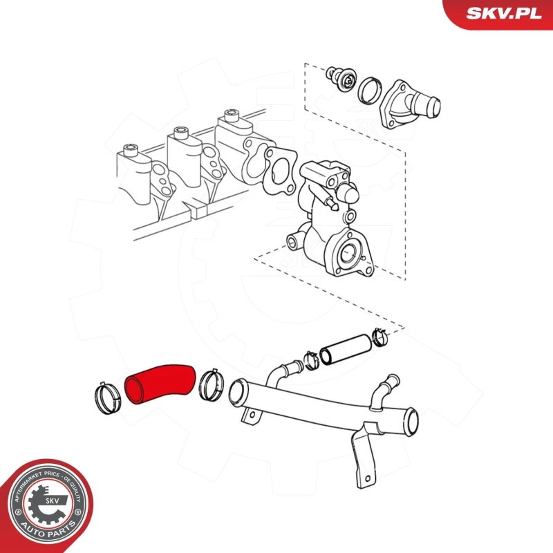 Image of ESEN SKV Radiator hose ESEN SKV 24SKV332
