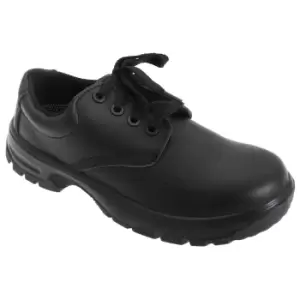 Image of Dennys Comfort Grip Lace Up Safety Shoes (48) (Black)