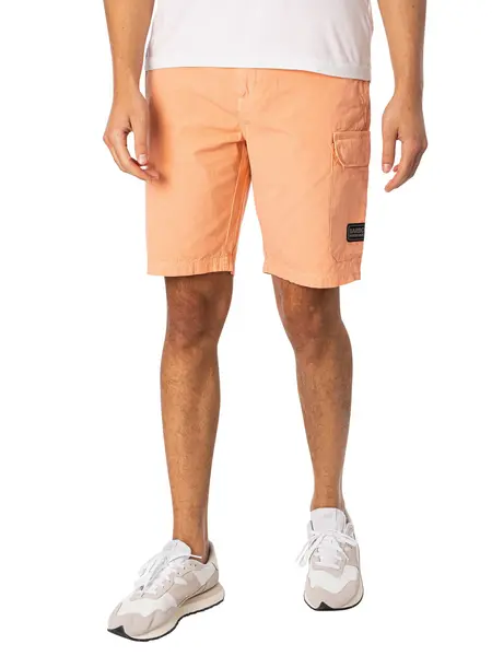 Image of Barbour International Gear Cargo Shorts Peach Nectar S