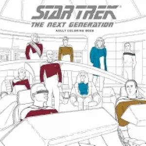 Image of star trek the next generation adult coloring book