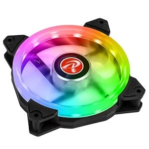 image of Raijintek IRIS 12 Rainbow RGB Orcus LED PWM Fan - 120mm