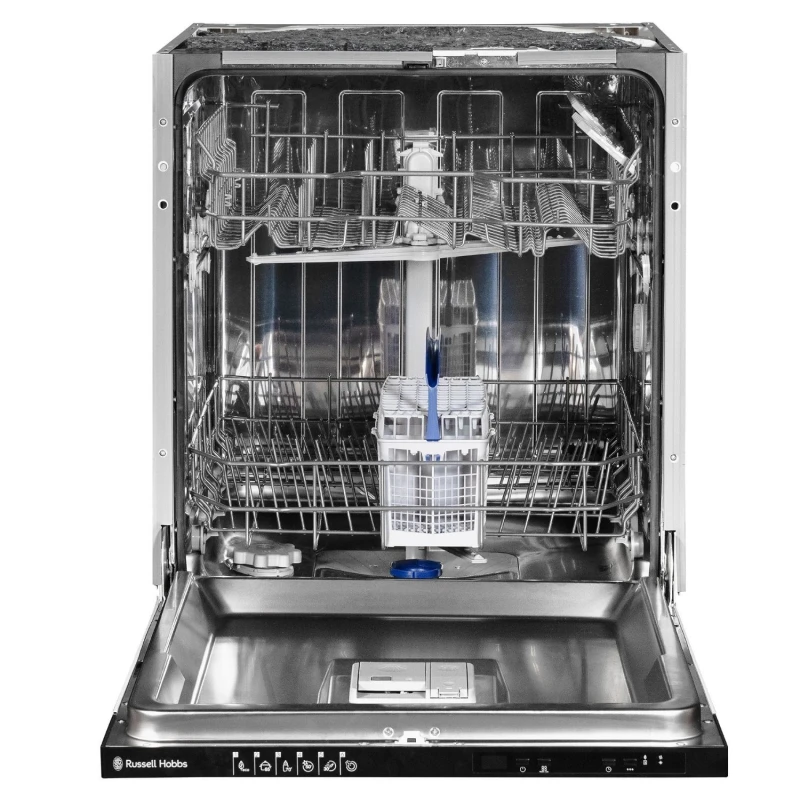 Image of Russell Hobbs Integrated Dishwasher - Silver Black control panel RH60BIDW01D2 Silver