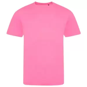 Image of AWDis Unisex Adults Electric Tri-Blend T-Shirt (XXL) (Electric Pink)