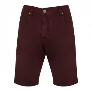 Image of Firetrap Chino Shorts Mens - Burgundy