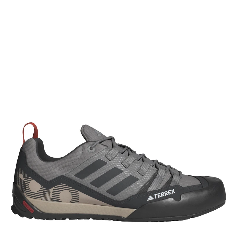 Image of adidas Unisex Kids Terrex Swift Solo Non Waterproof Hiking Boots Solid Grey/Carb unisex 3.5 (36)