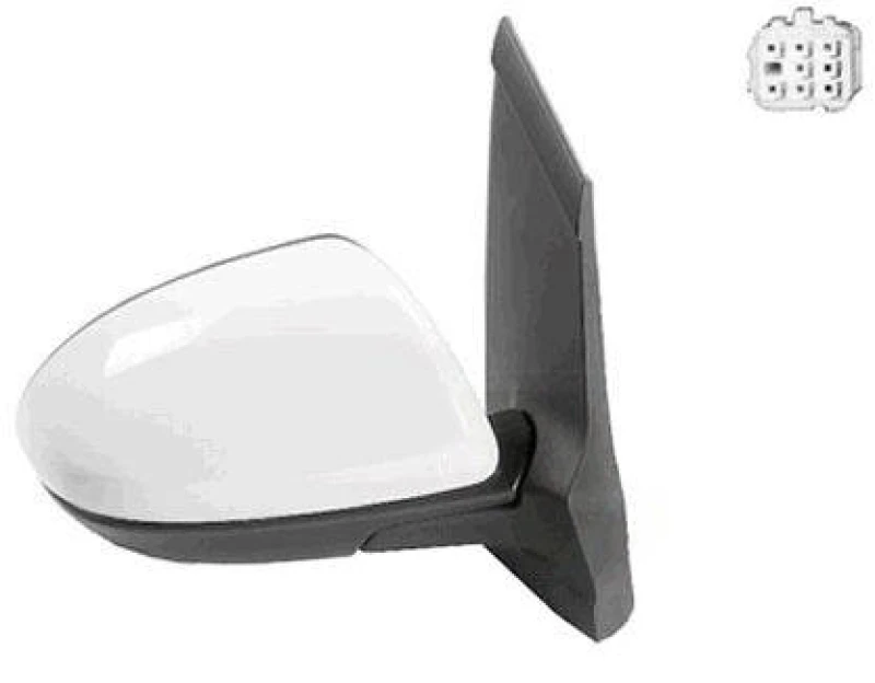 Image of VAN WEZEL 2741828 Wing mirror * HAGUS * Right, Heatable, primed Outside Mirror (50)