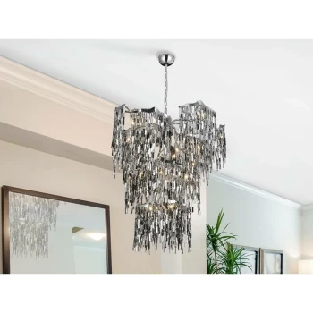 image of Schuller Lighting - Schuller Katia - 14 Light Ceiling Pendant Chrome, G9