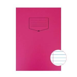 Image of Silvine Tough Shell Exercise Book Ruled A4 Red Pack of 25 EX142