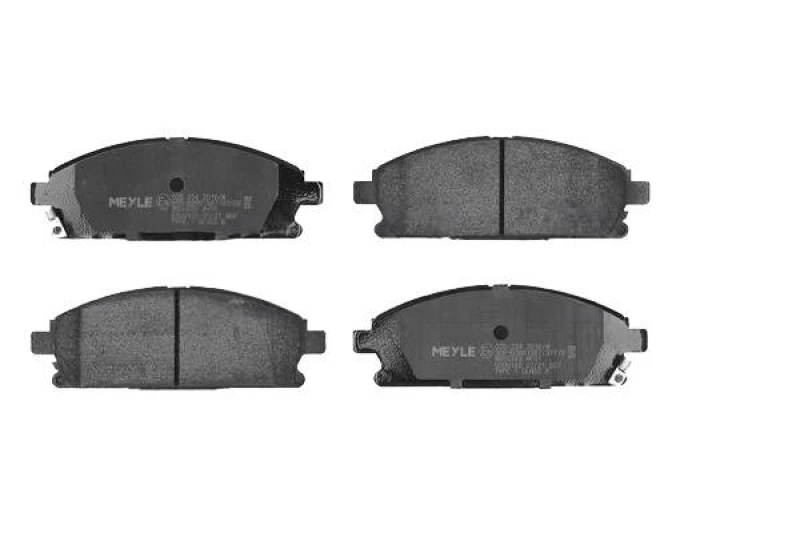 Image of MEYLE 025 234 2016/W Brake pad set Front Axle, with acoustic wear warning, Original Quality, with anti-squeak plate Brake Pad Set,disc brake (402)