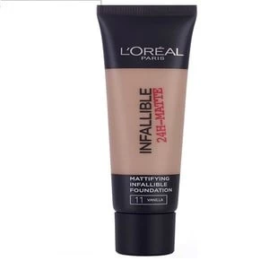 Image of LOreal 24H-Matte Waterproof Foundation 11 Vanilla 35ml Nude