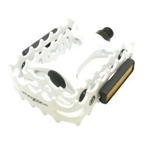 image of Onza VP458 Trials Pedals White 9/16