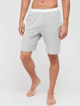 image of Calvin Klein CK One Lounge Terry Shorts - Grey Heather , Grey Heather Size M Men