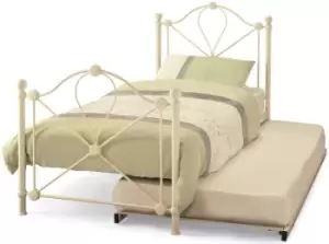 Image of Serene Lyon 3ft Single Ivory Metal Guest Bed Frame